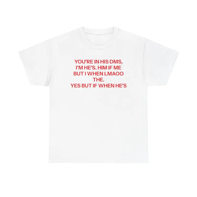 "DMs" T-Shirt - Funny 'Direct Messages' Social Media Tee