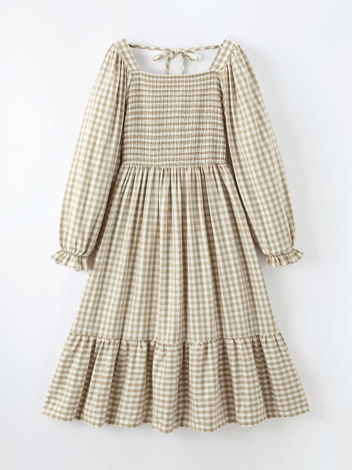Mommy & Me Fall Plaid Dresses & Baby Bubble