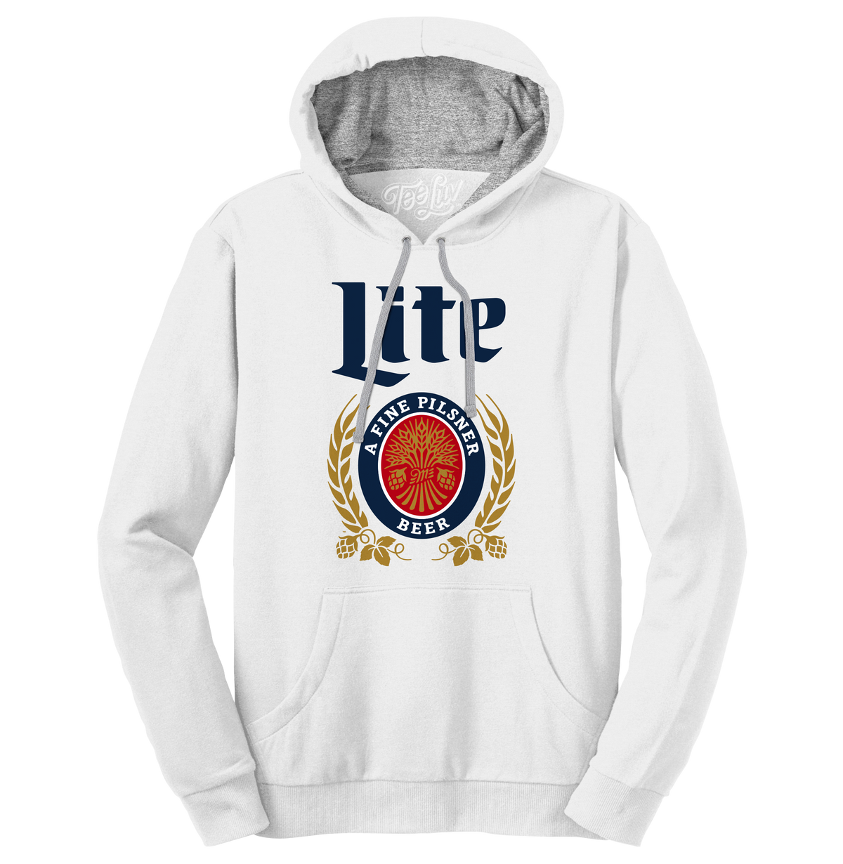 Miller Lite Logo Hooded Sweatshirt - Gray