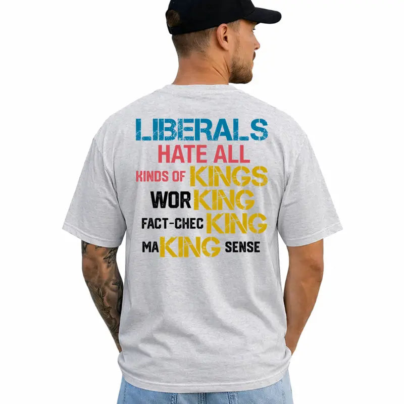 Liberals Funny T-Shirt โ Political Satire Short Sleeve Unisex Cotton Graphic Tee