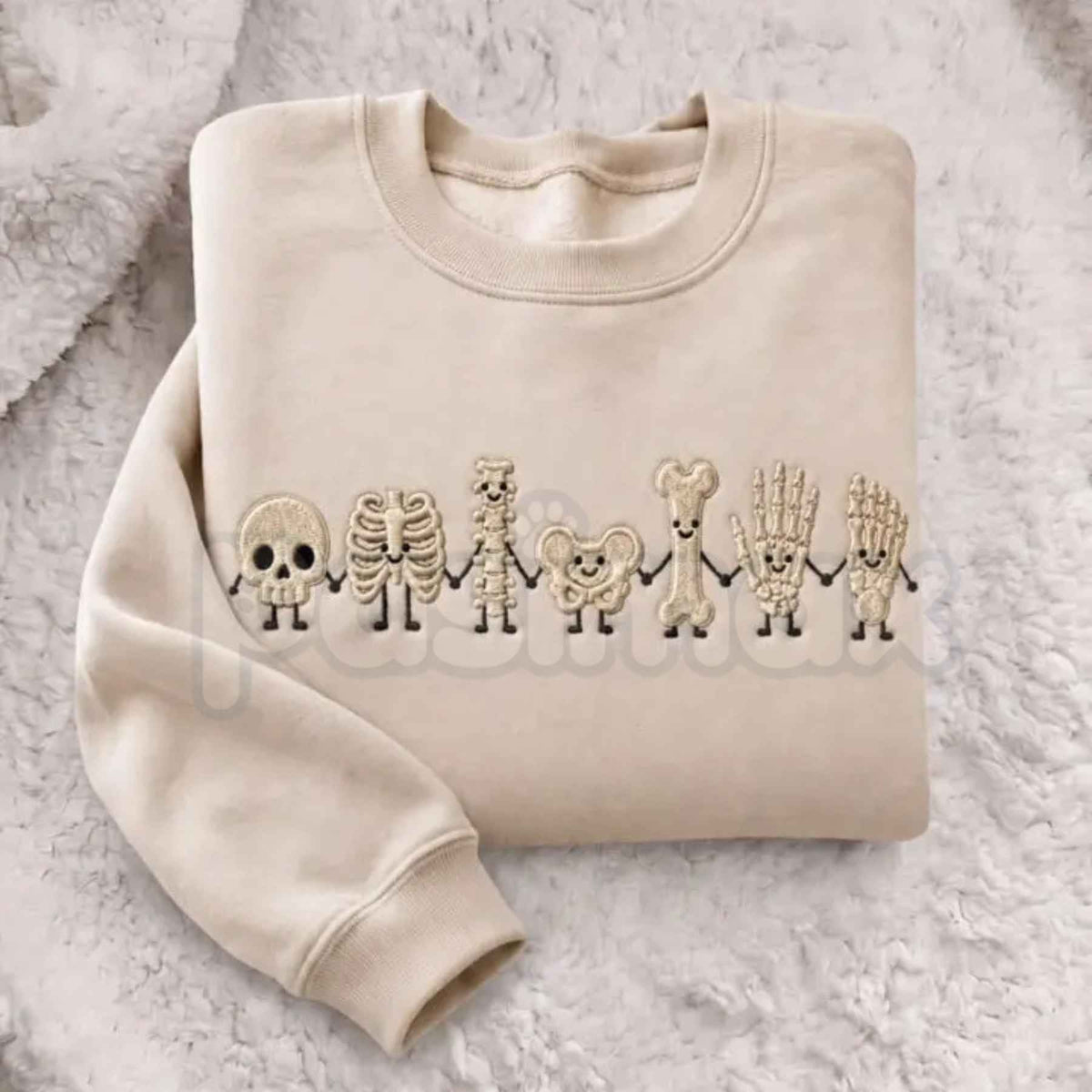 Radiology Tech Skeleton Embroidered Sweatshirt â Cute X-Ray Tech Crewneck