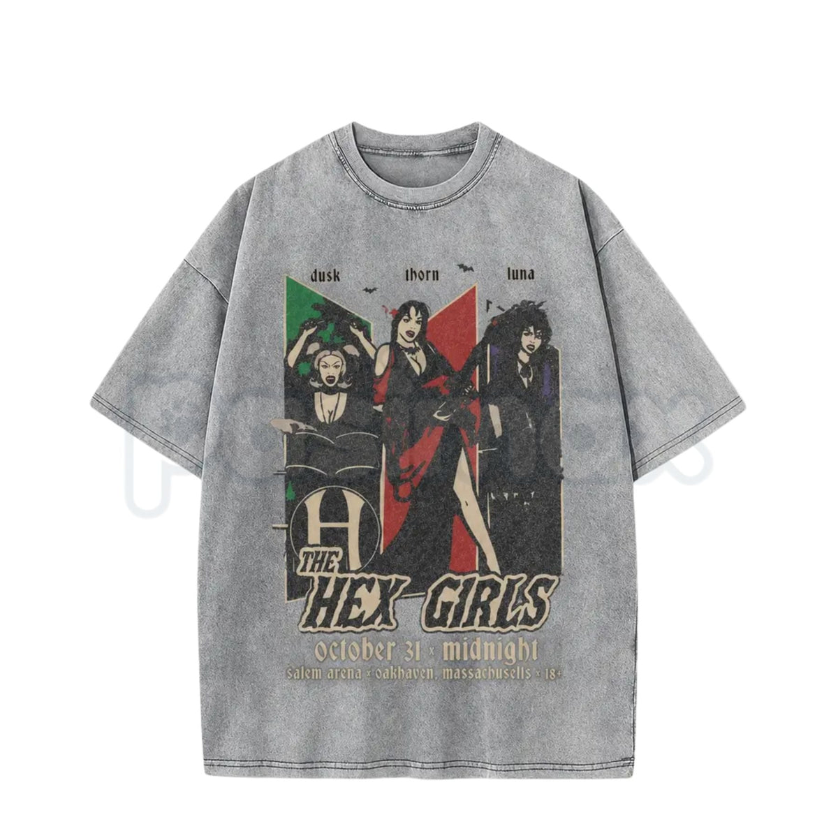 Vintage Acid Wash Gothic Rock Band Graphic T-Shirt โ Retro Post-Punk Darkwave Band Shirt, Distressed Mineral Wash Lightweight Cotton Unisex Alt Top