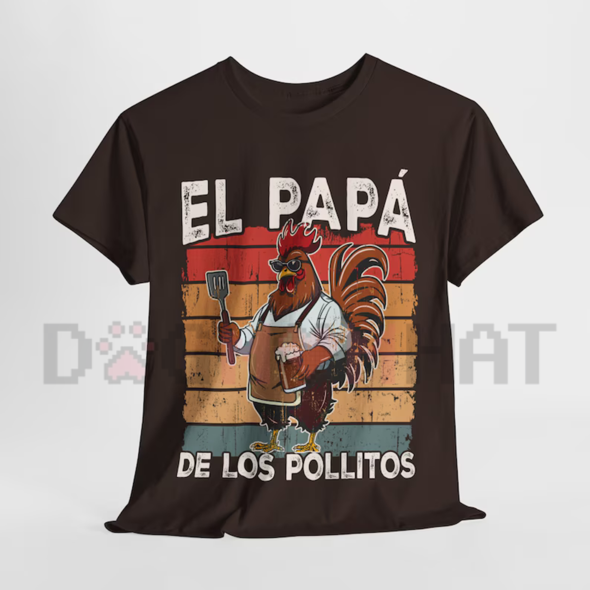 "El PapĆ” de los Pollitos" Funny Spanish Tee