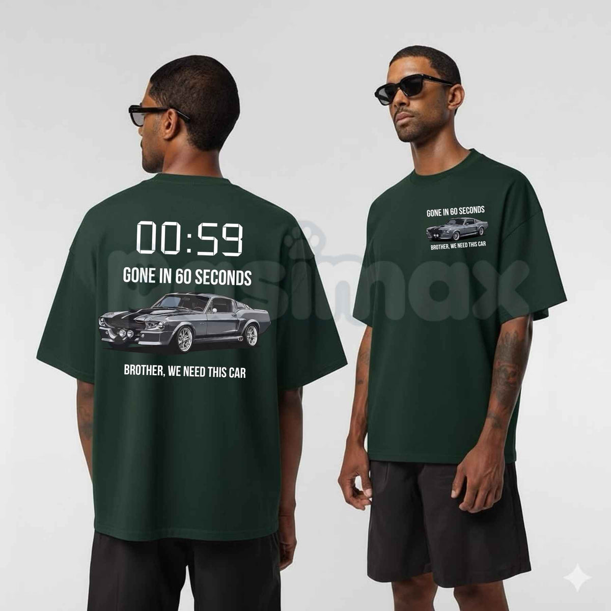 Gone In 60 Seconds T-Shirt โ Vintage Eleanor Mustang Movie Unisex Cotton Graphic Tee