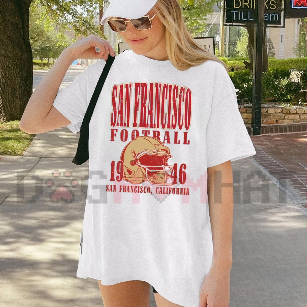 San Francisco Football 1946 Helmet Vintage T-Shirt