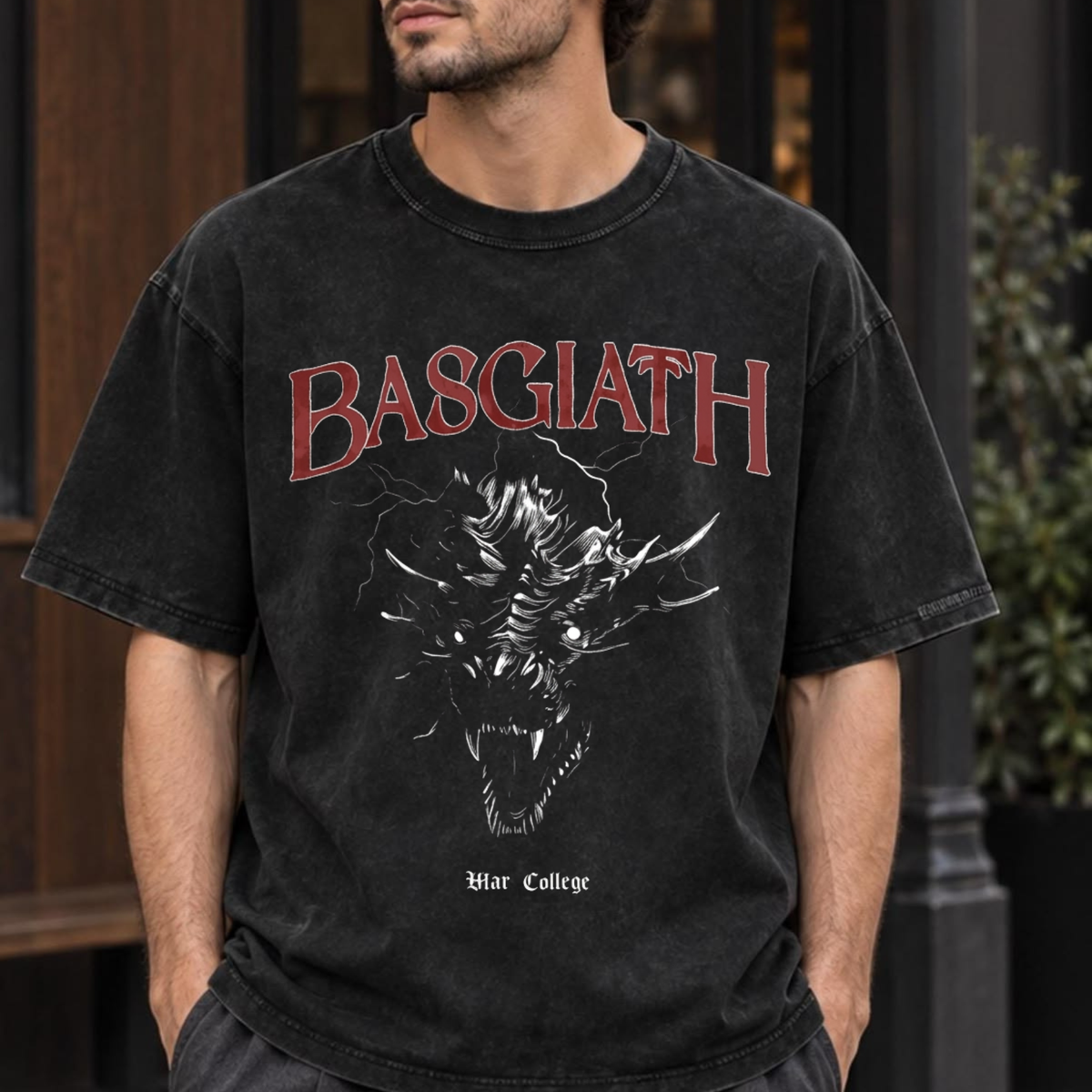 Riders Quadrant Crest Tee – Vintage Basgiath War College Fourth Wing Shirt