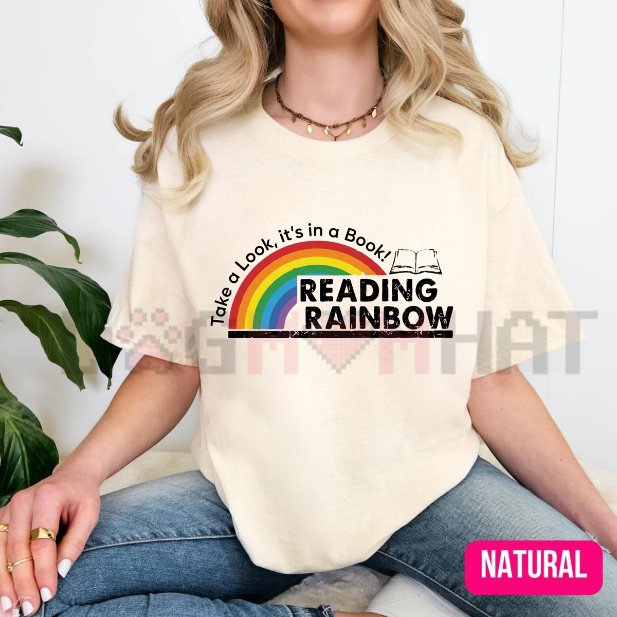 Retro Reading Rainbow Graphic Tee - Vintage "Take A Look It's In A Book" Shirt
