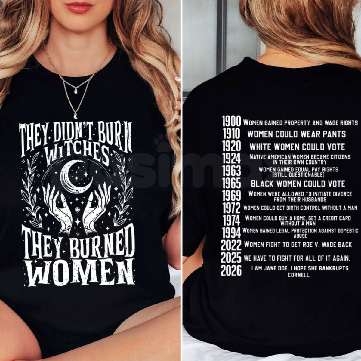 Witch-Themed Graphic 2026 Version T-Shirt – Spooky Halloween Cottagegoth Graphic Tee