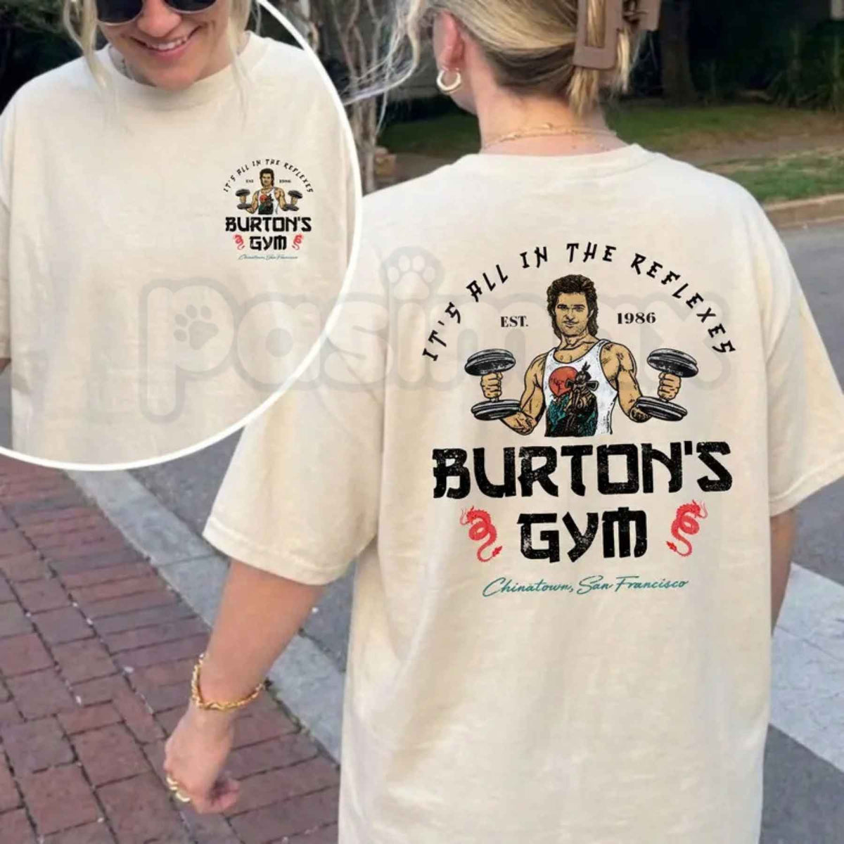 Vintage Big Trouble In Little China T-Shirt β It's All In The Reflexes Jack Burton Graphic Tee