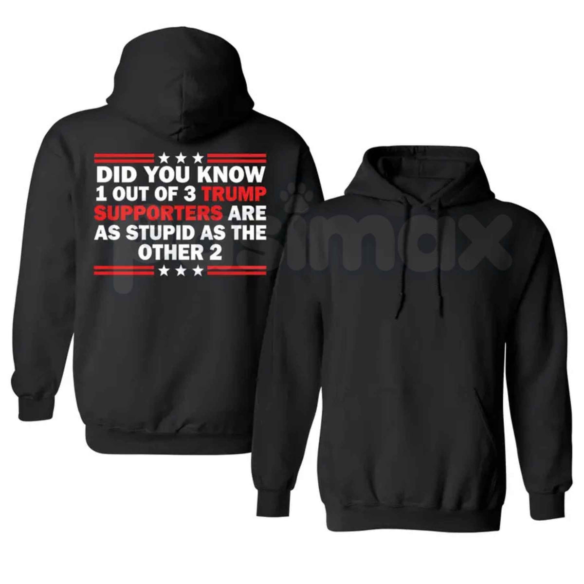 Funny Did You Know 1 Out Of 3 Trump Hoodie β Hilarious Political Satire Graphic Pullover, Sarcastic Meme Humor Sweatshirt, Edgy Unisex Streetwear