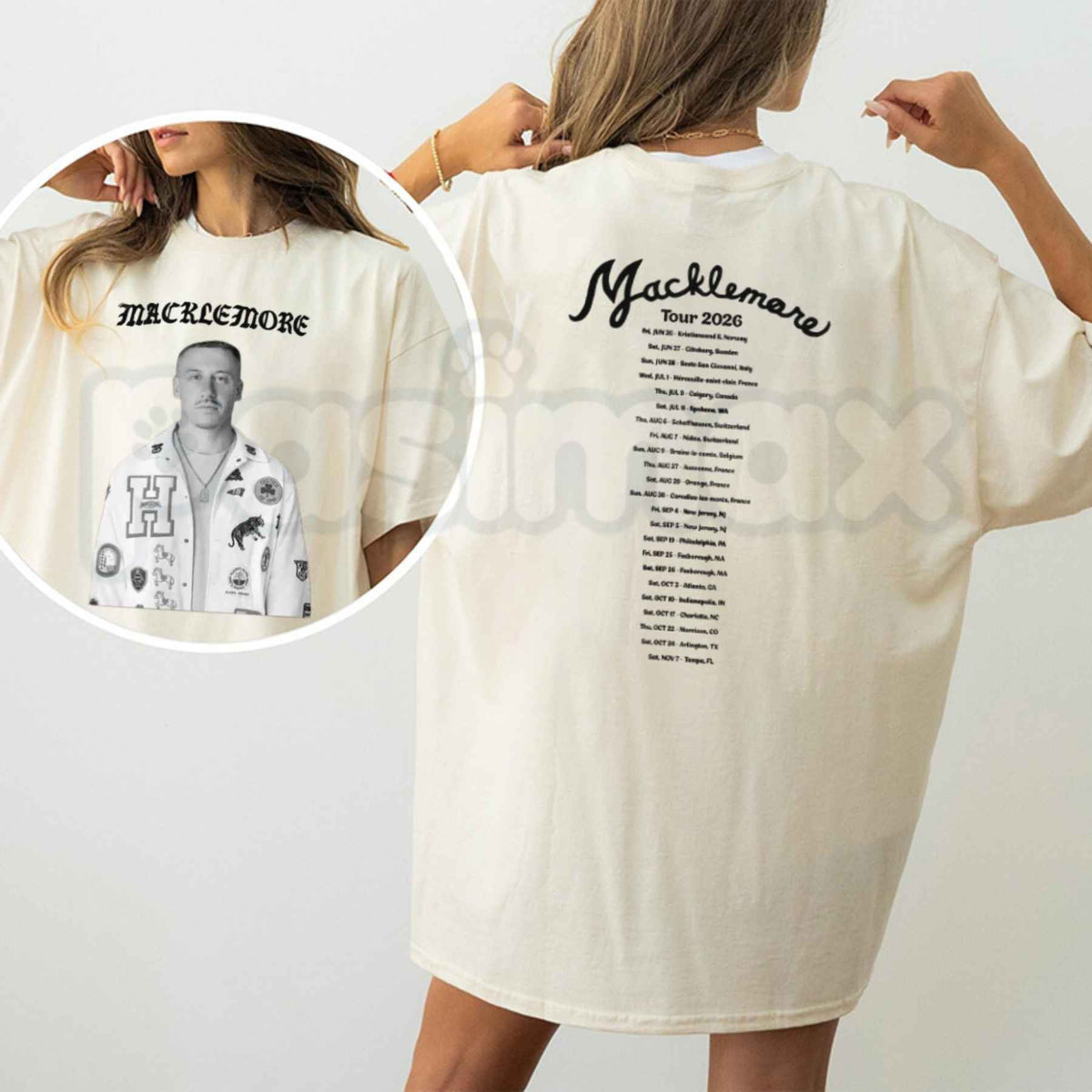 Macklemore World Tour 2026 T-Shirt – Rap Hip Hop Concert Tour Unisex Tee