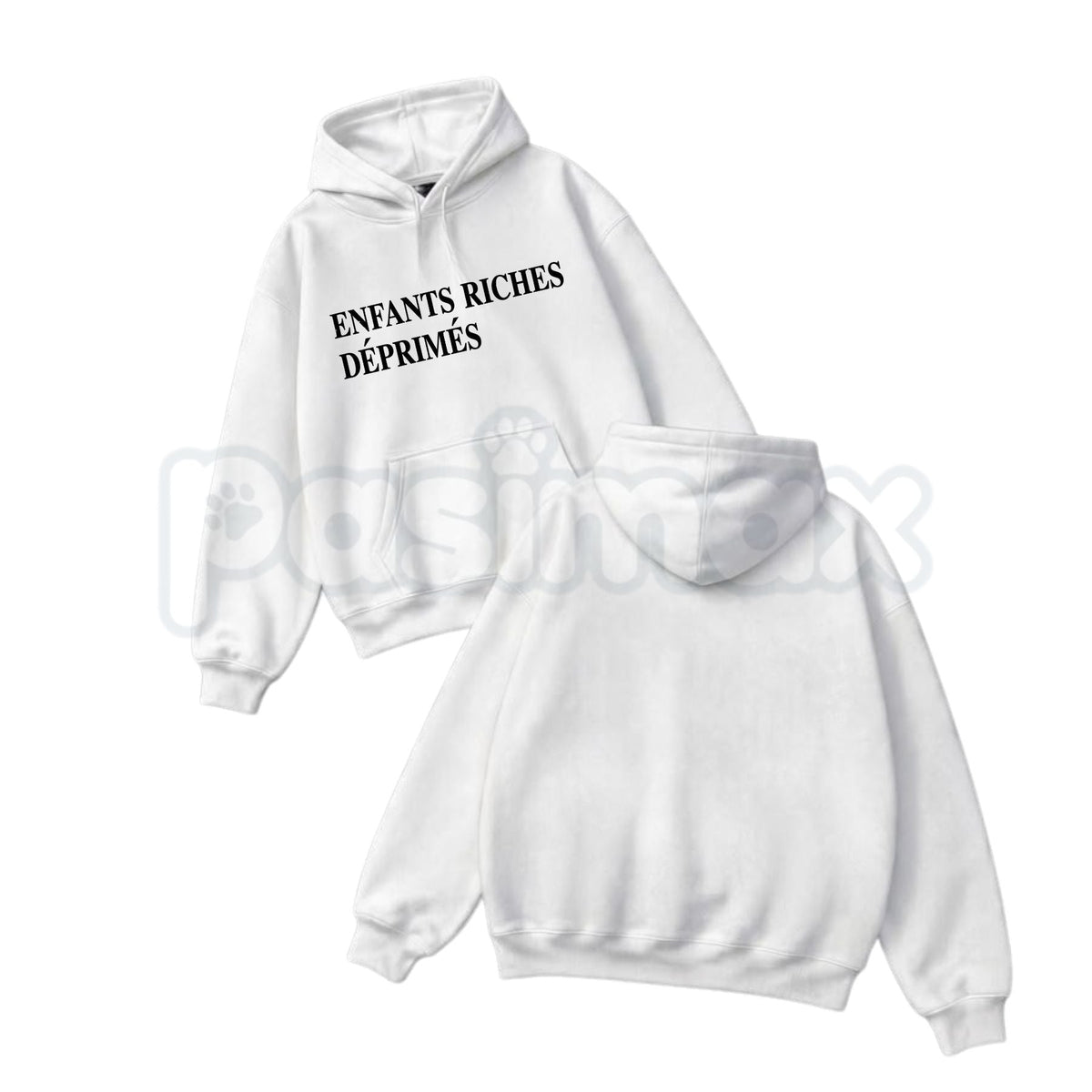 Enfants Riches Déprimés Vintage Graphic & Text Hoodie – Luxury Punk Aesthetic Pullover, Distressed Avant-Garde Streetwear Sweatshirt, Unisex Heavy Blend