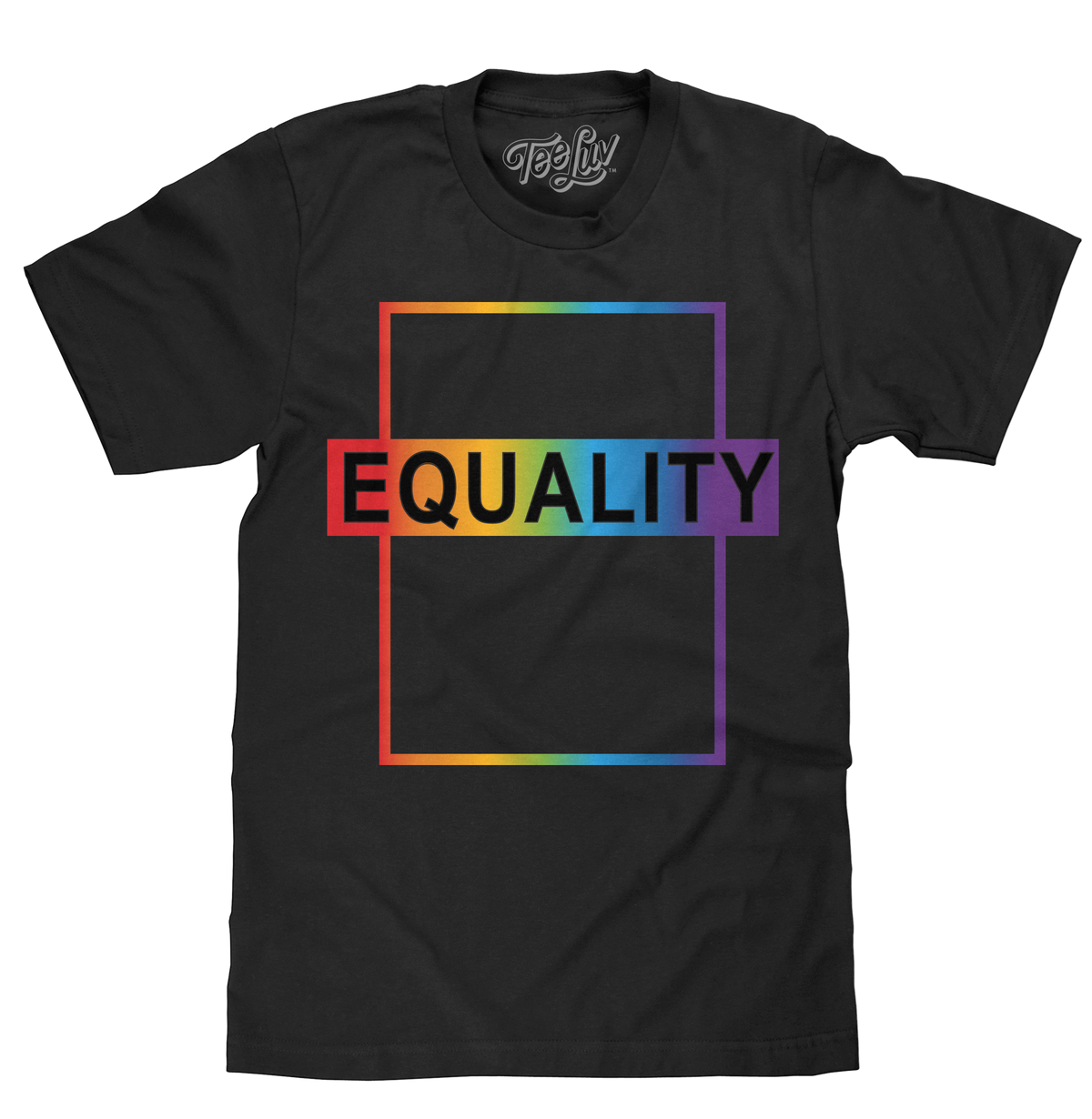 Equality Rainbow T-Shirt - Black