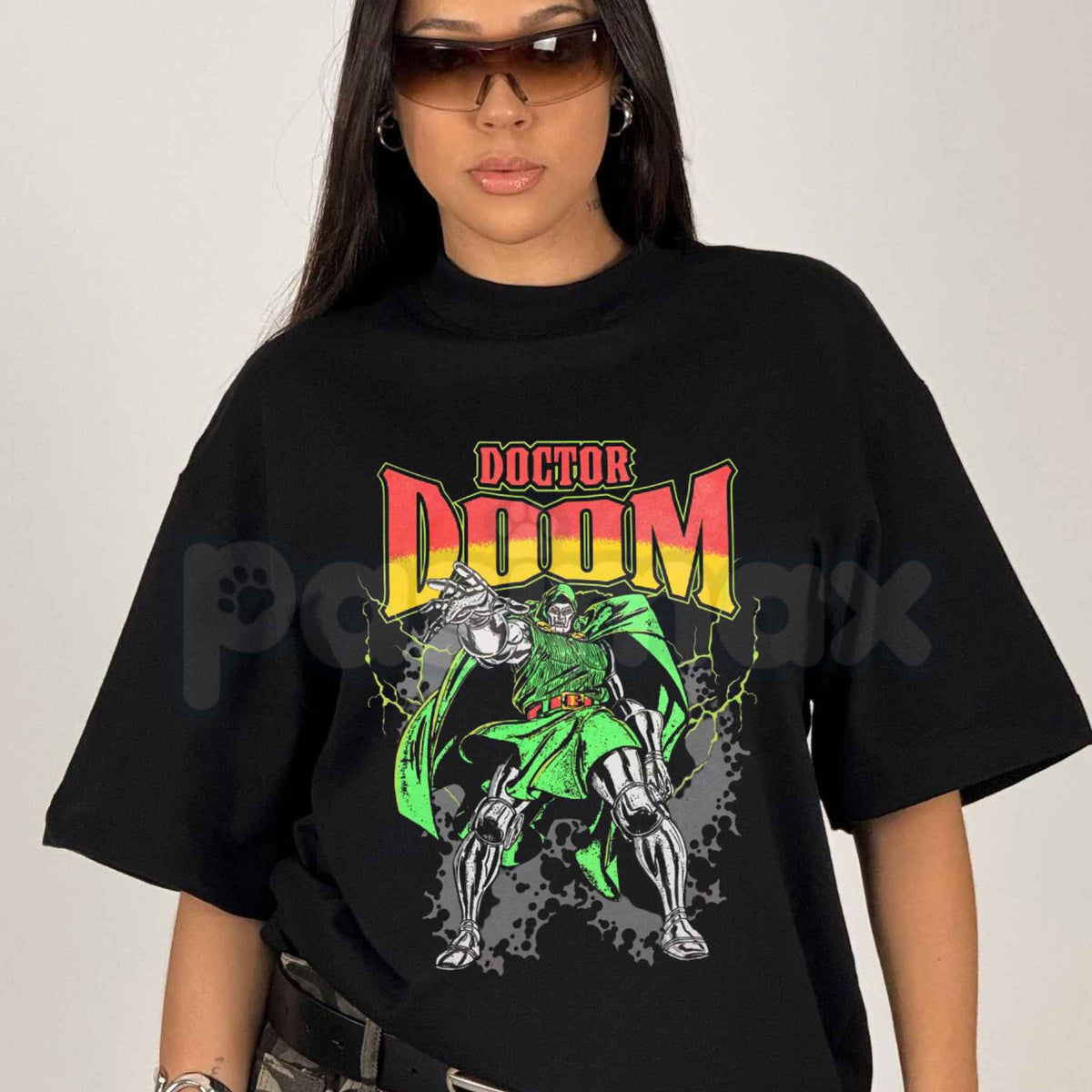 Doctor Doom Graphic T-Shirt โ Vintage Marvel Comics Villain Unisex Tee