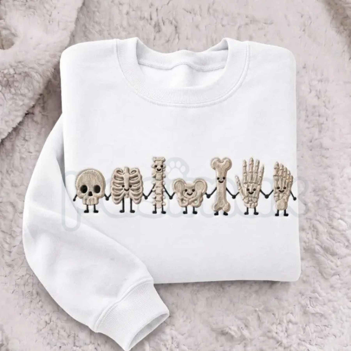 Radiology Tech Skeleton Embroidered Sweatshirt â Cute X-Ray Tech Crewneck