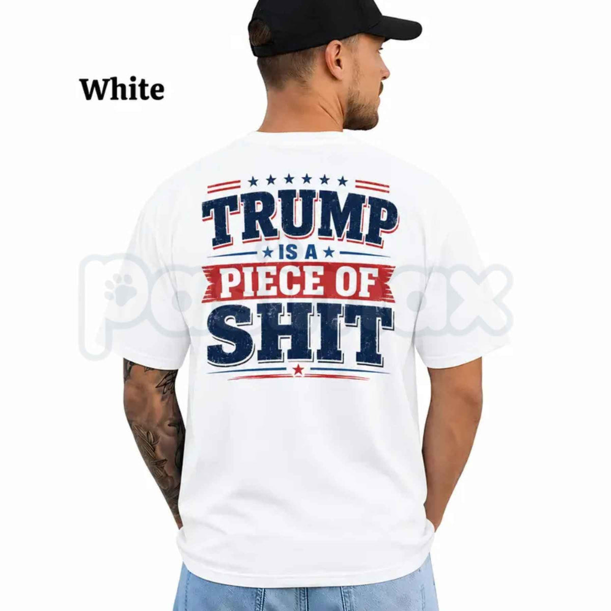 Trump Is A Piece Of Shirt T-Shirt β Funny Political Satire Pun Unisex Cotton Graphic Tee