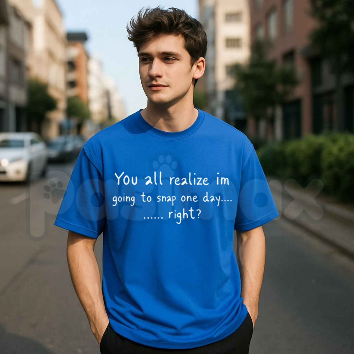 You All Realize Im Going To Snap One Day Right T-Shirt โ Funny Sarcastic Humor Unisex Tee