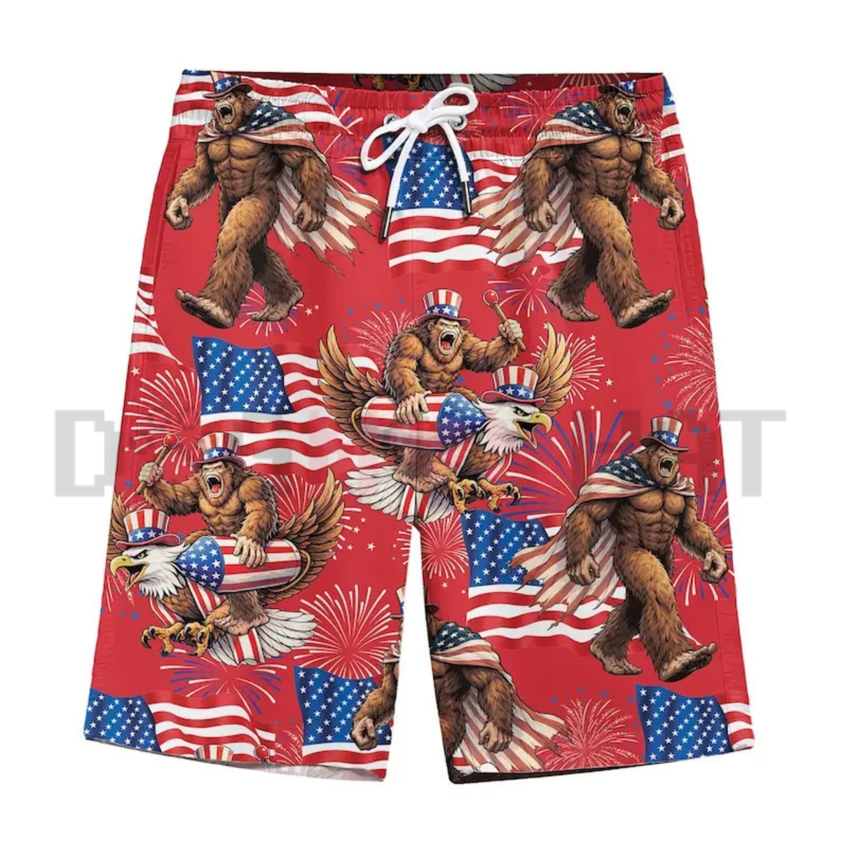 Bigfoot Firework Patriotic Hawaiian combo