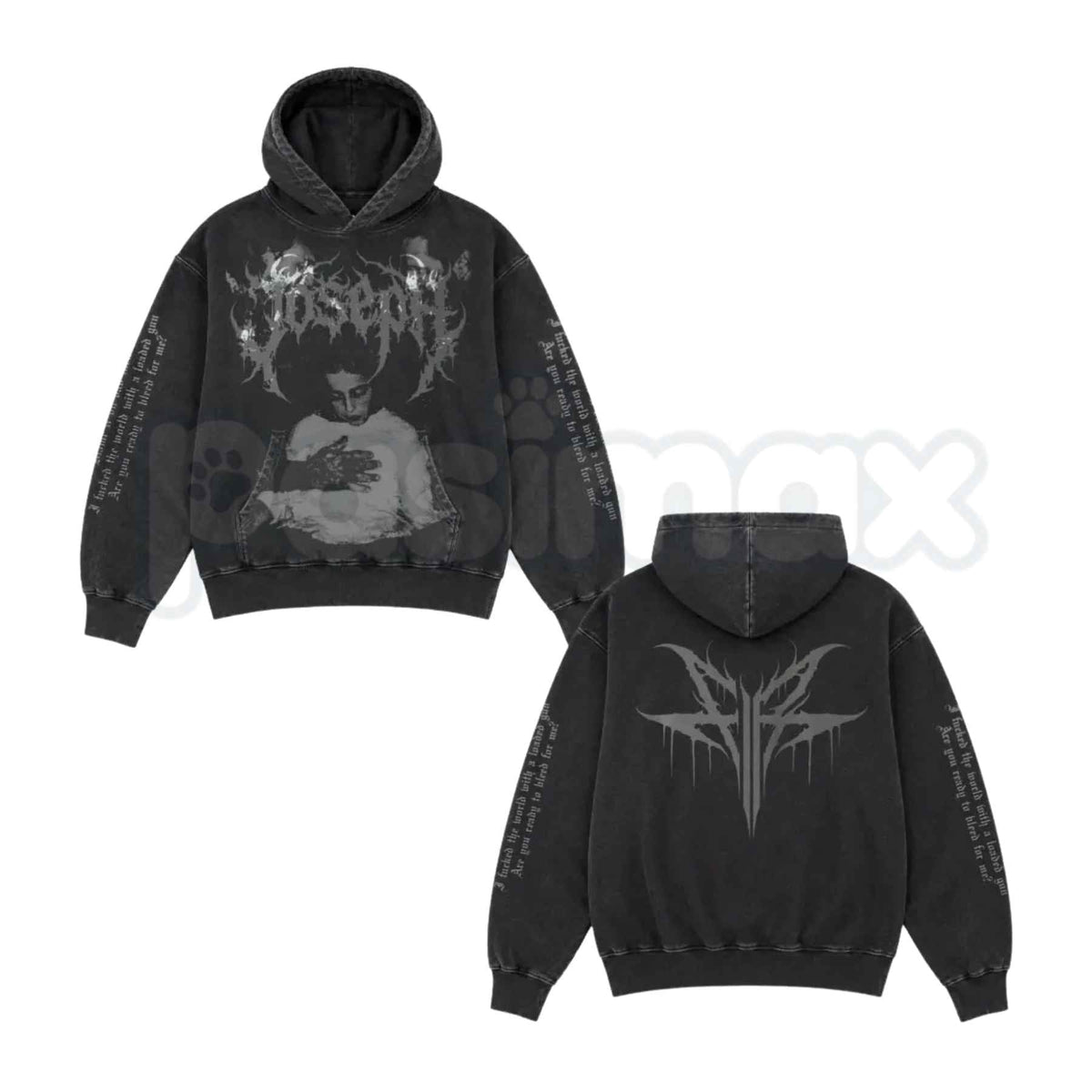 Joseph Pullover Hoodie – Classic Casual Streetwear, Vintage Washed Essential