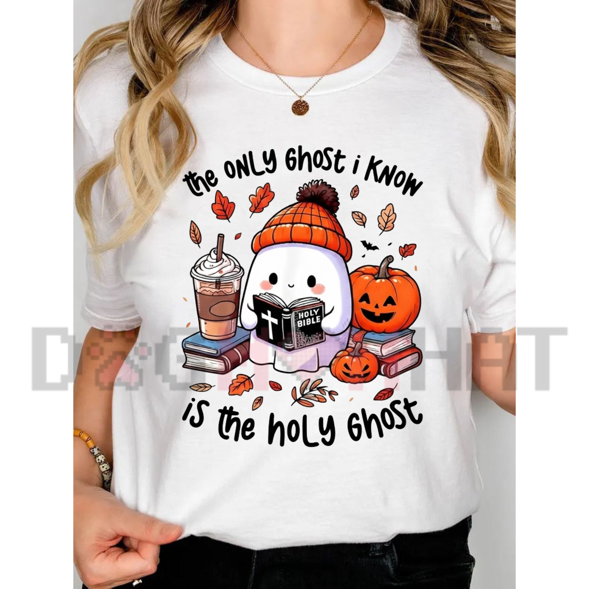 The Only Ghost I Know Is The Holy Ghost Halloween Graphic T-Shirt