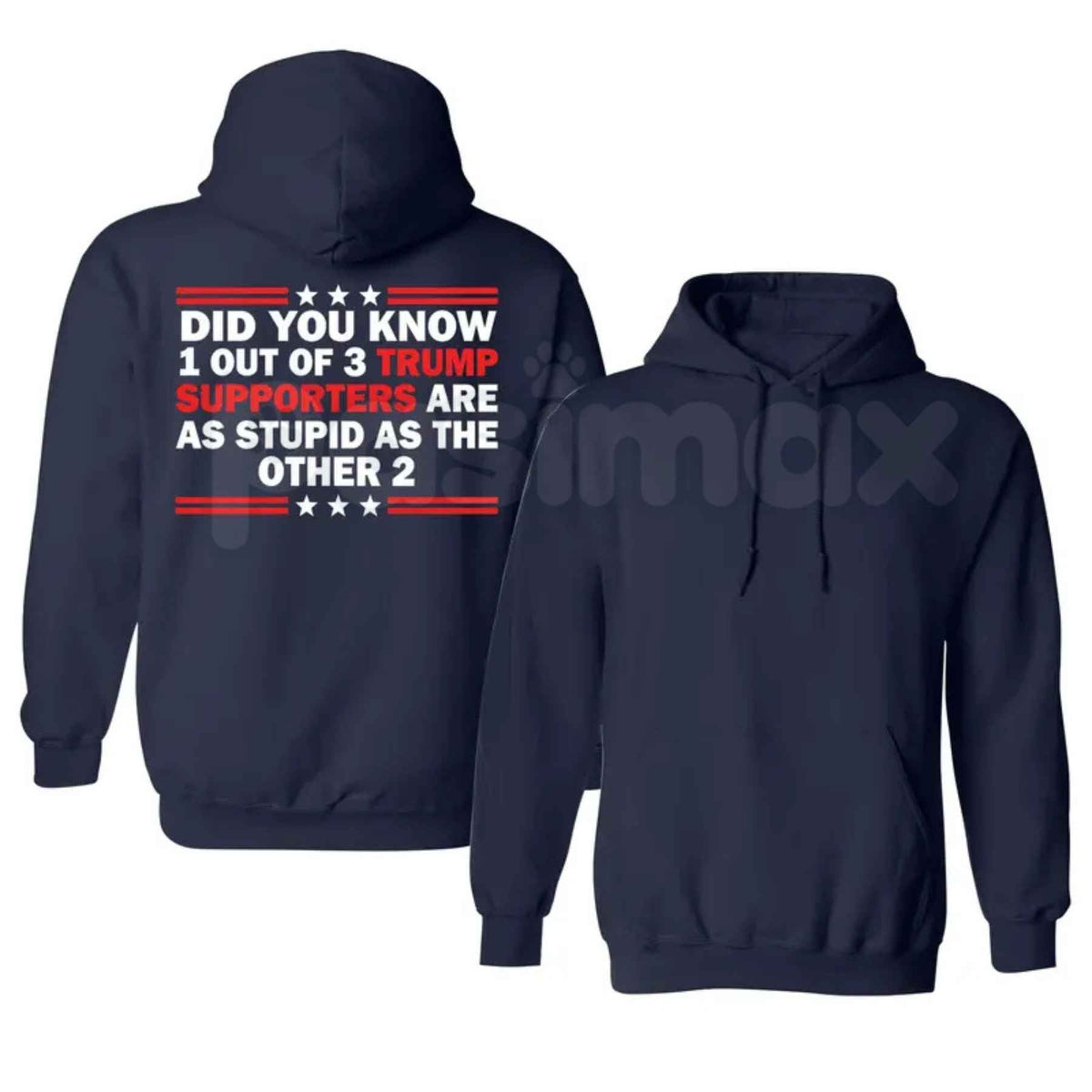 Funny Did You Know 1 Out Of 3 Trump Hoodie β Hilarious Political Satire Graphic Pullover, Sarcastic Meme Humor Sweatshirt, Edgy Unisex Streetwear