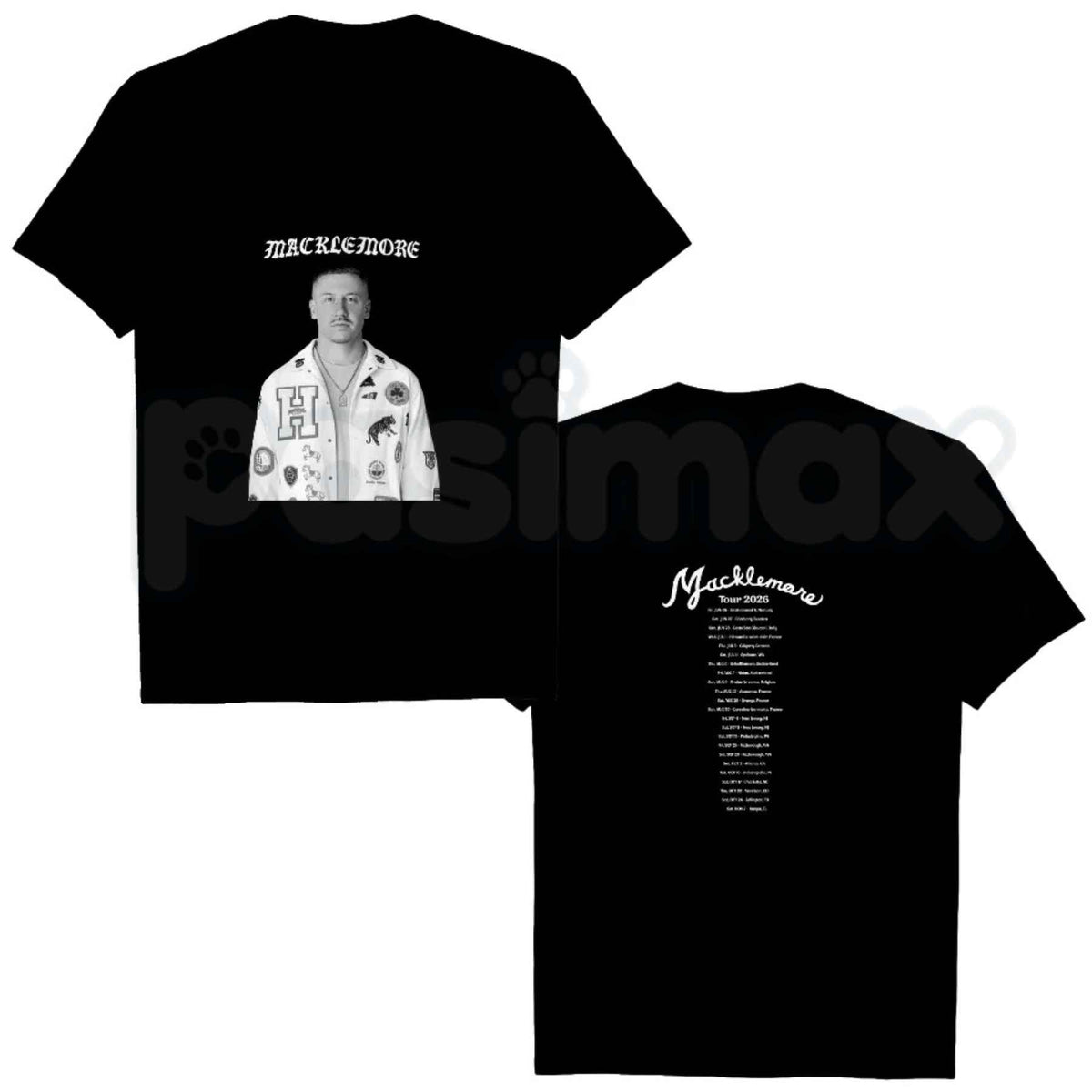 Macklemore World Tour 2026 T-Shirt – Rap Hip Hop Concert Tour Unisex Tee