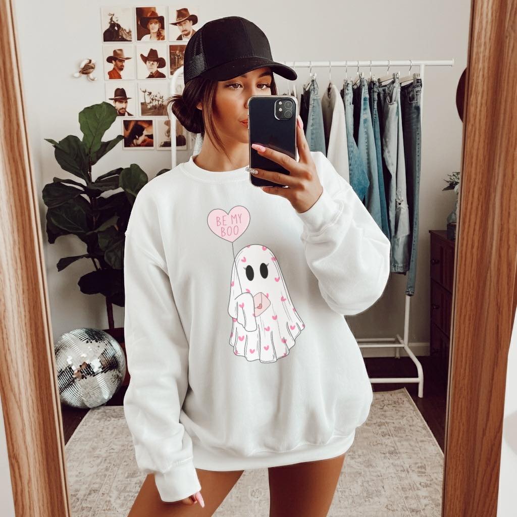 Be my boo ghost tee & sweatshirt