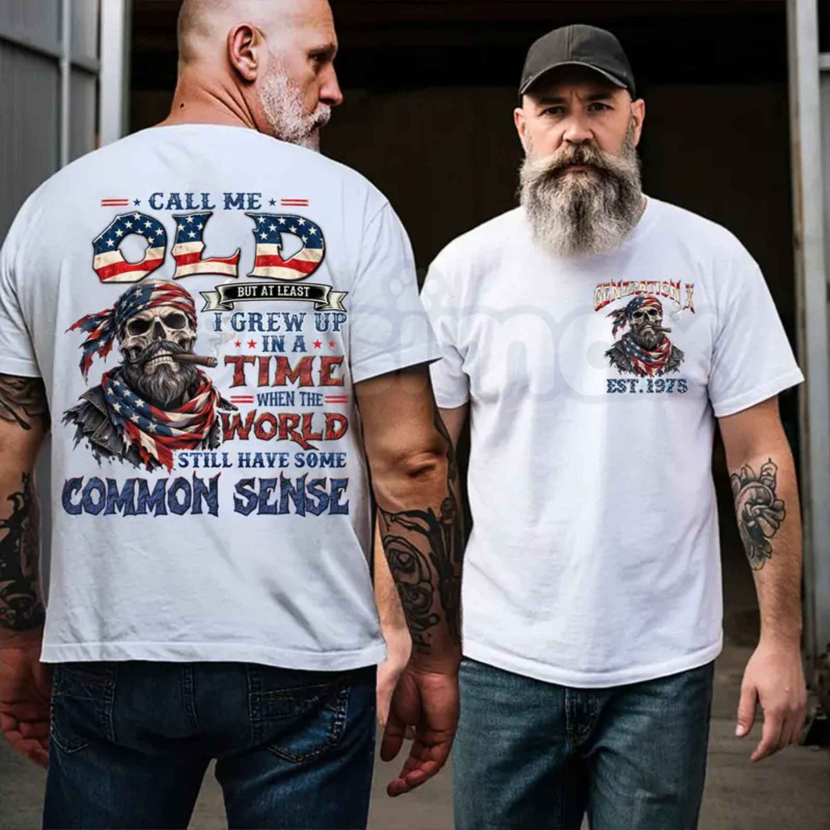 Personalized Year 1965-1980 Gen X T-Shirt โ Call Me Old Fashioned Common Sense Unisex Tee