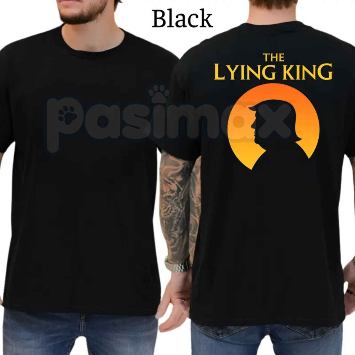 The Lying King T-Shirt โ Funny Political Parody Unisex Cotton Graphic Tee