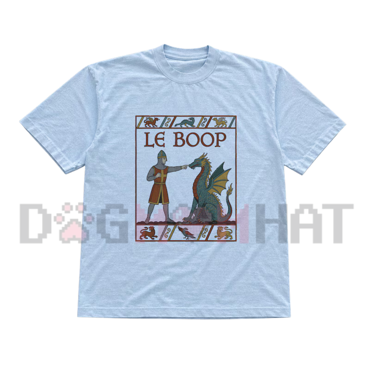 Le Boop Medieval Fantasy Dragon Knight T-Shirt