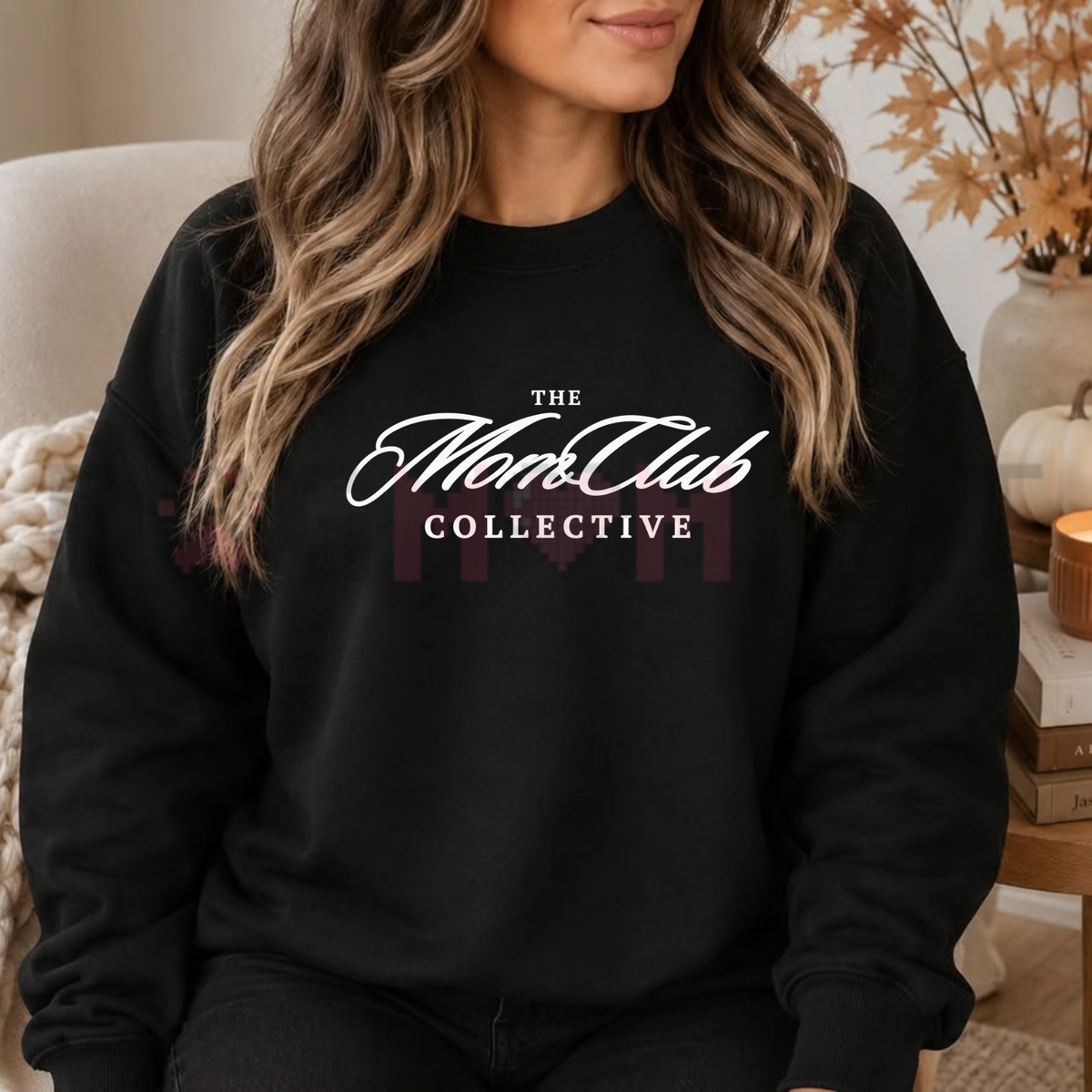 MOM CLUB Embroidered Aesthetic Graphic Sweatshirt
