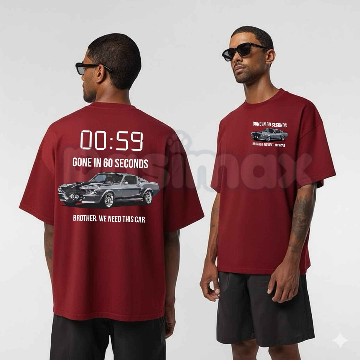 Gone In 60 Seconds T-Shirt โ Vintage Eleanor Mustang Movie Unisex Cotton Graphic Tee