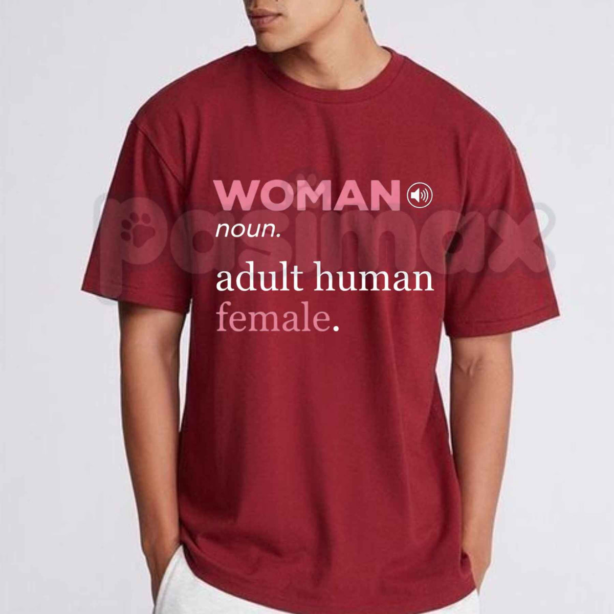 Woman Adult Human Female T-Shirt โ Dictionary Definition Graphic Unisex Cotton Tee