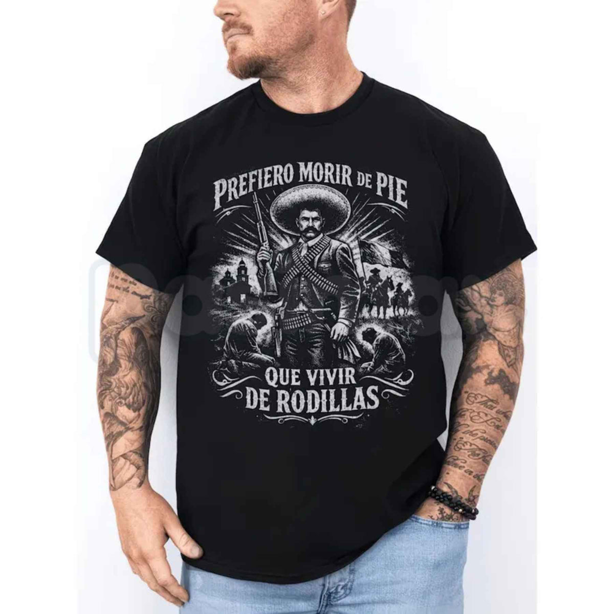 Historical Icon Emiliano Zapata T-Shirt โ Mexican Revolution Hero Unisex Cotton Tee
