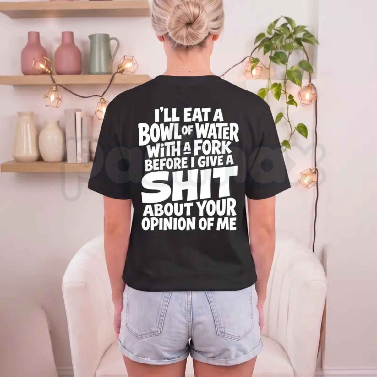 I'll Eat A Bowl Of Water T-Shirt โ Funny Sarcastic Low Energy Unisex Graphic Tee