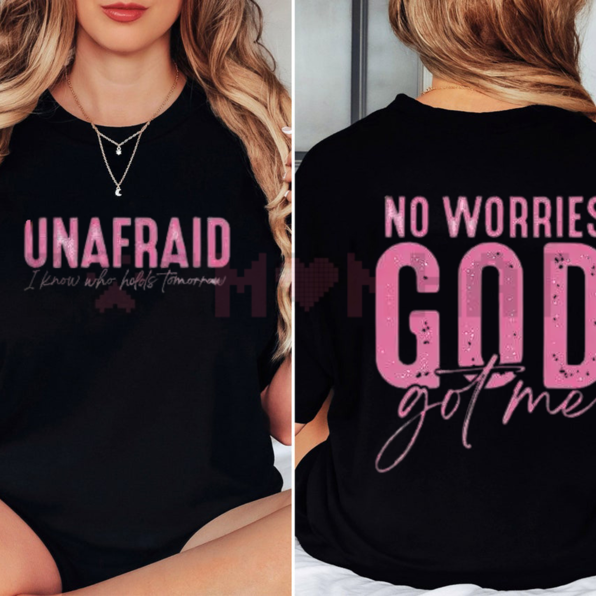 Unafraid No Worries Spiritual Faith Graphic T-Shirt