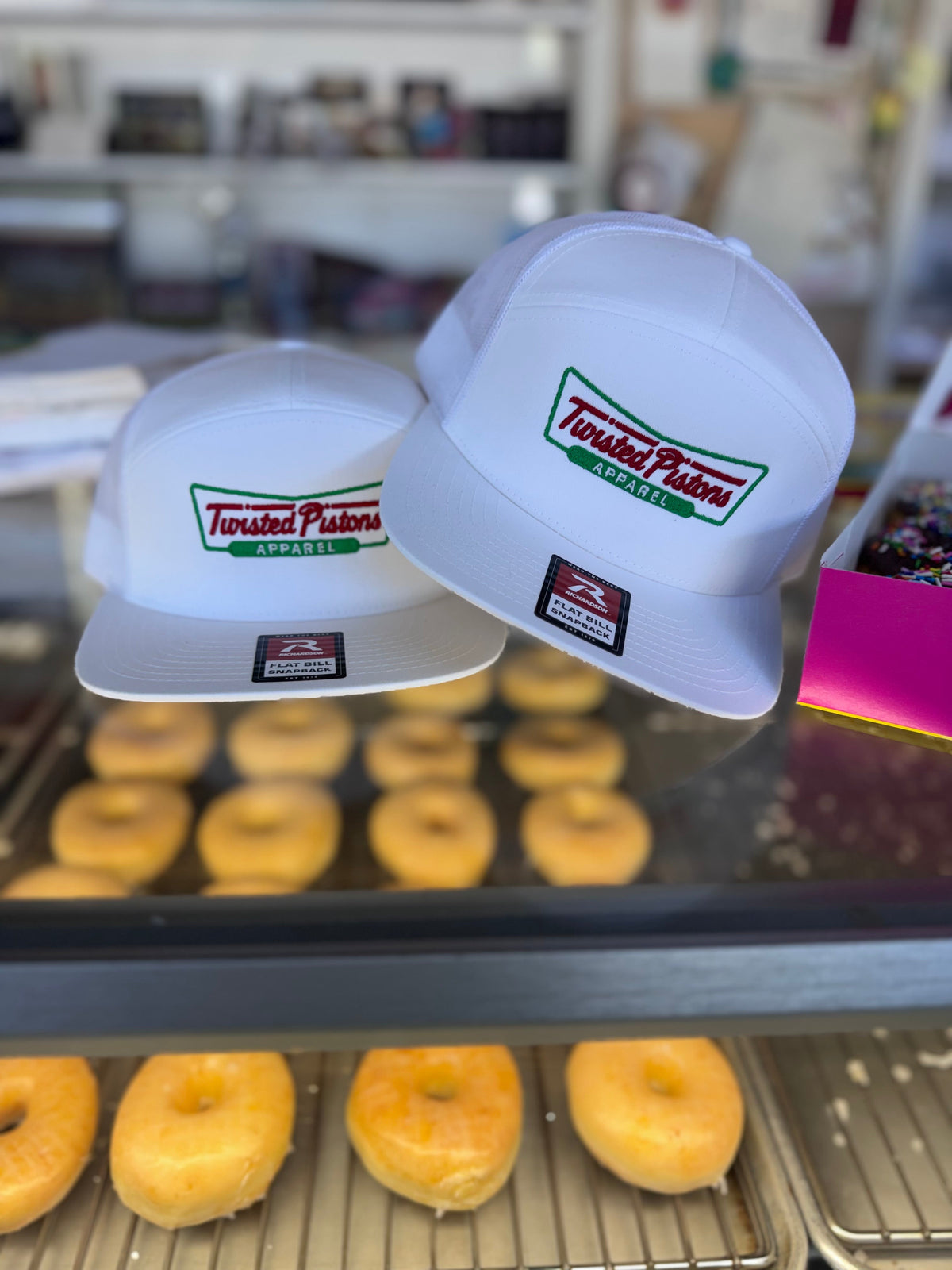 White 7-Panel Donut Hat