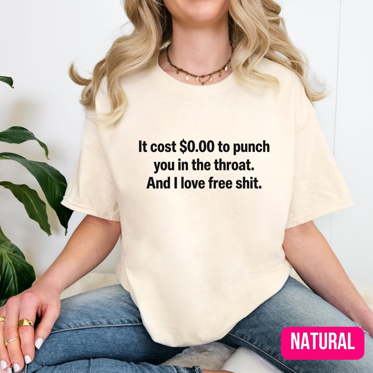 Complimentary Chaos Tee – Funny I Love Free Stuff Sarcastic Quote Shirt