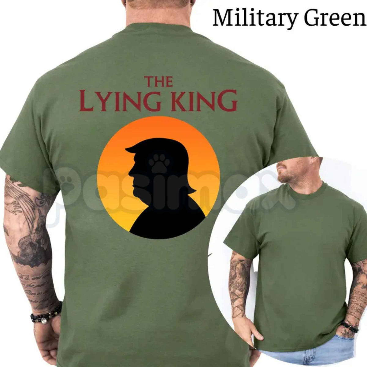 The Lying King T-Shirt โ Funny Political Parody Unisex Cotton Graphic Tee