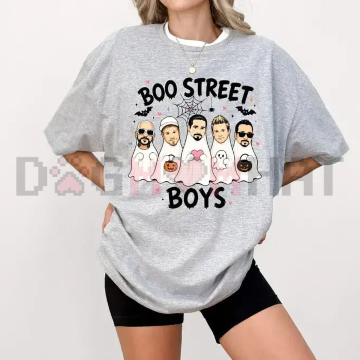 Boo Street Boys Funny 90s Boy Band Halloween Graphic T-Shirt