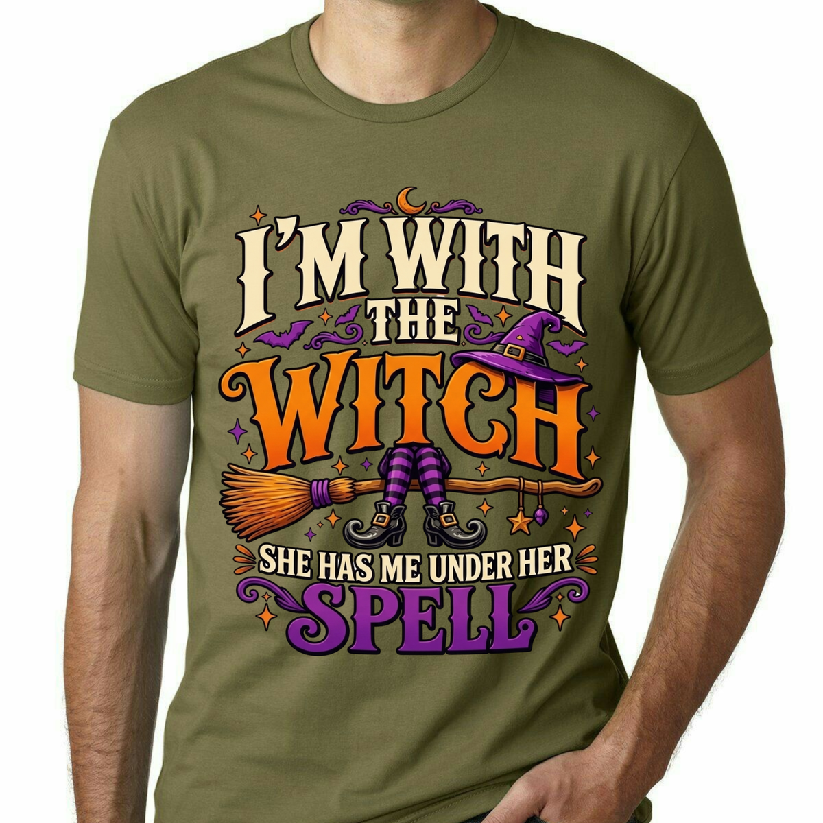 "I’m With The Witch" Halloween Graphic T-Shirt