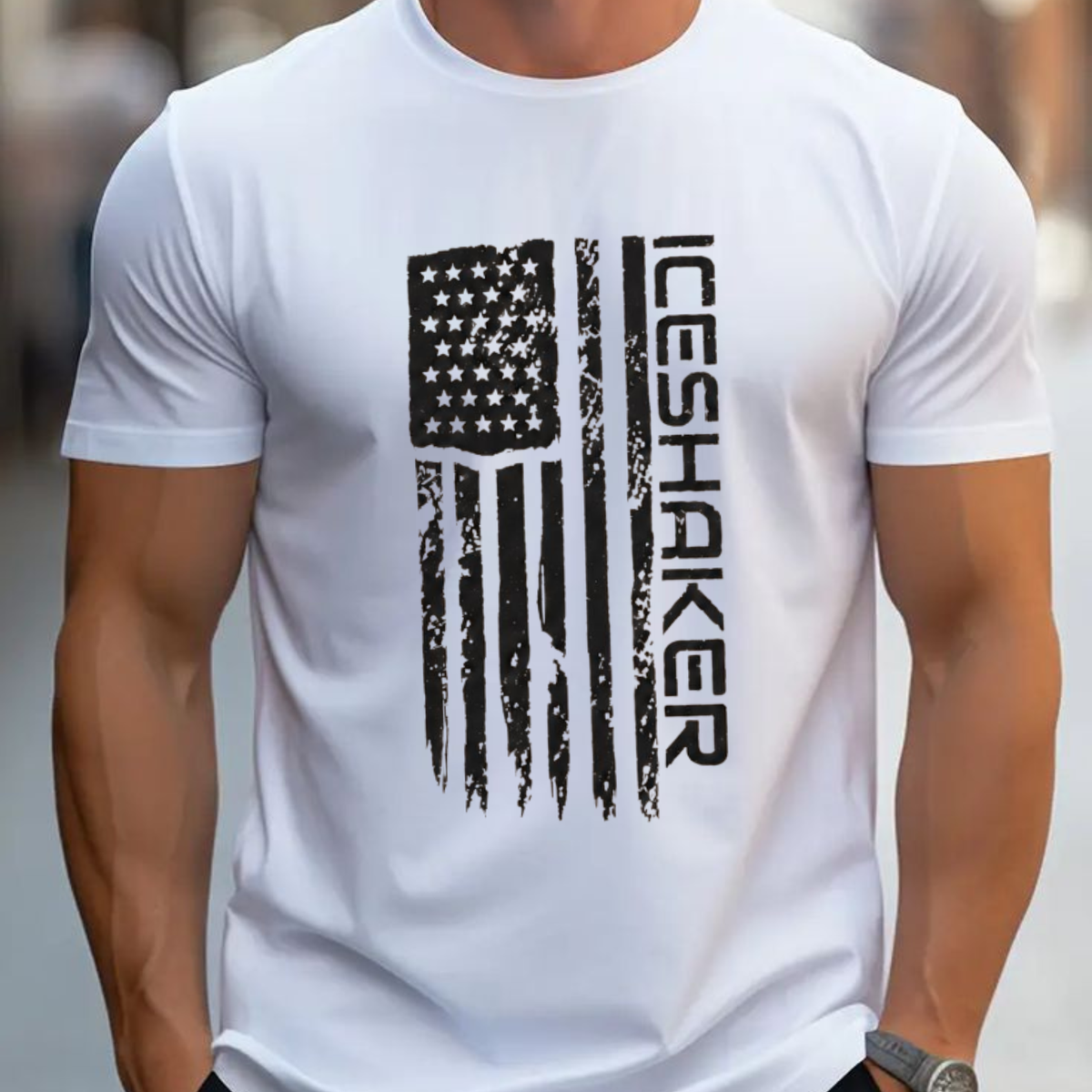 Old Glory Shreds Tee – Ice Shaker Tattered Flag Limited Edition Patriotic Shirt