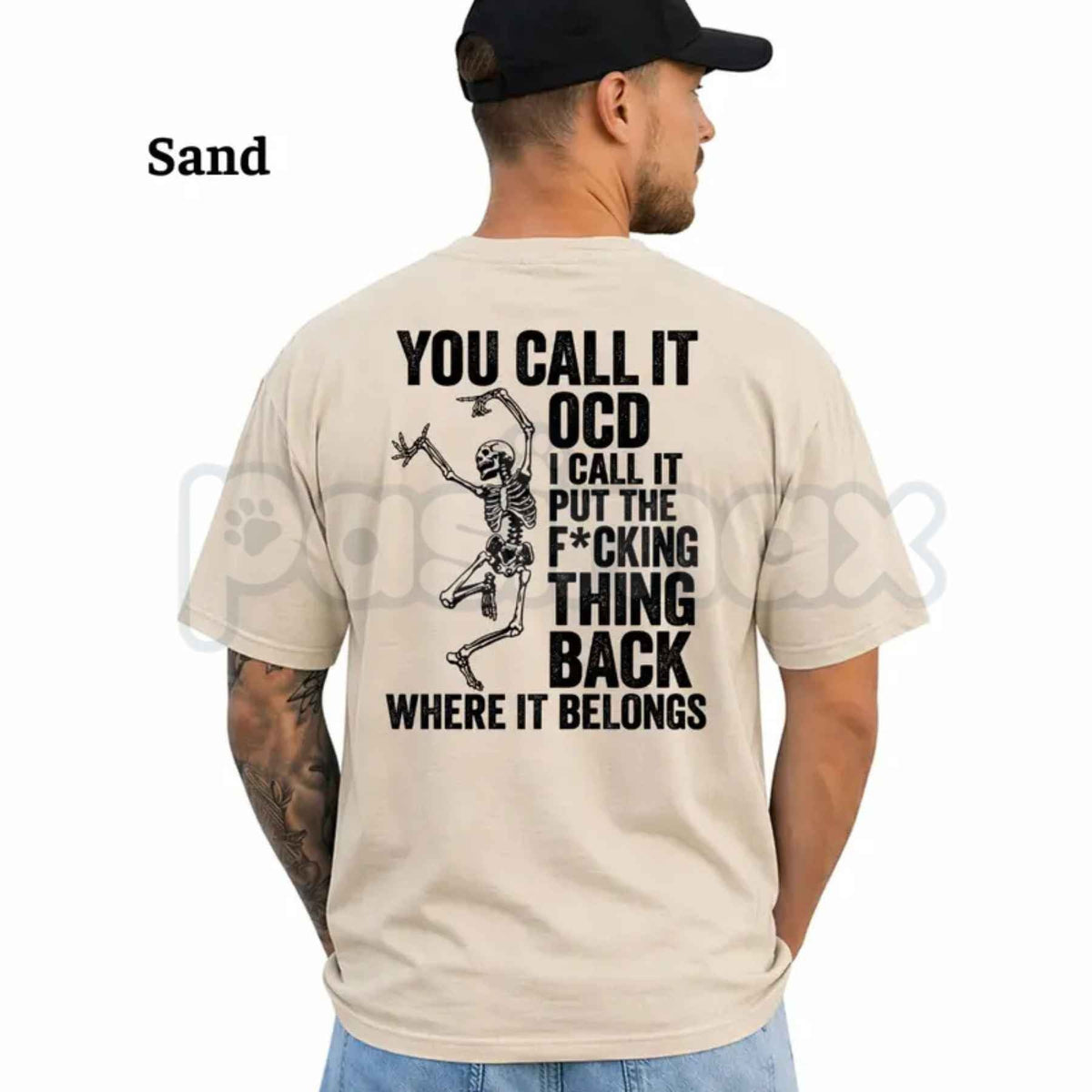 You Call It OCD Dancing Skeleton T-Shirt โ Funny Dark Humor Sarcastic Graphic Tee