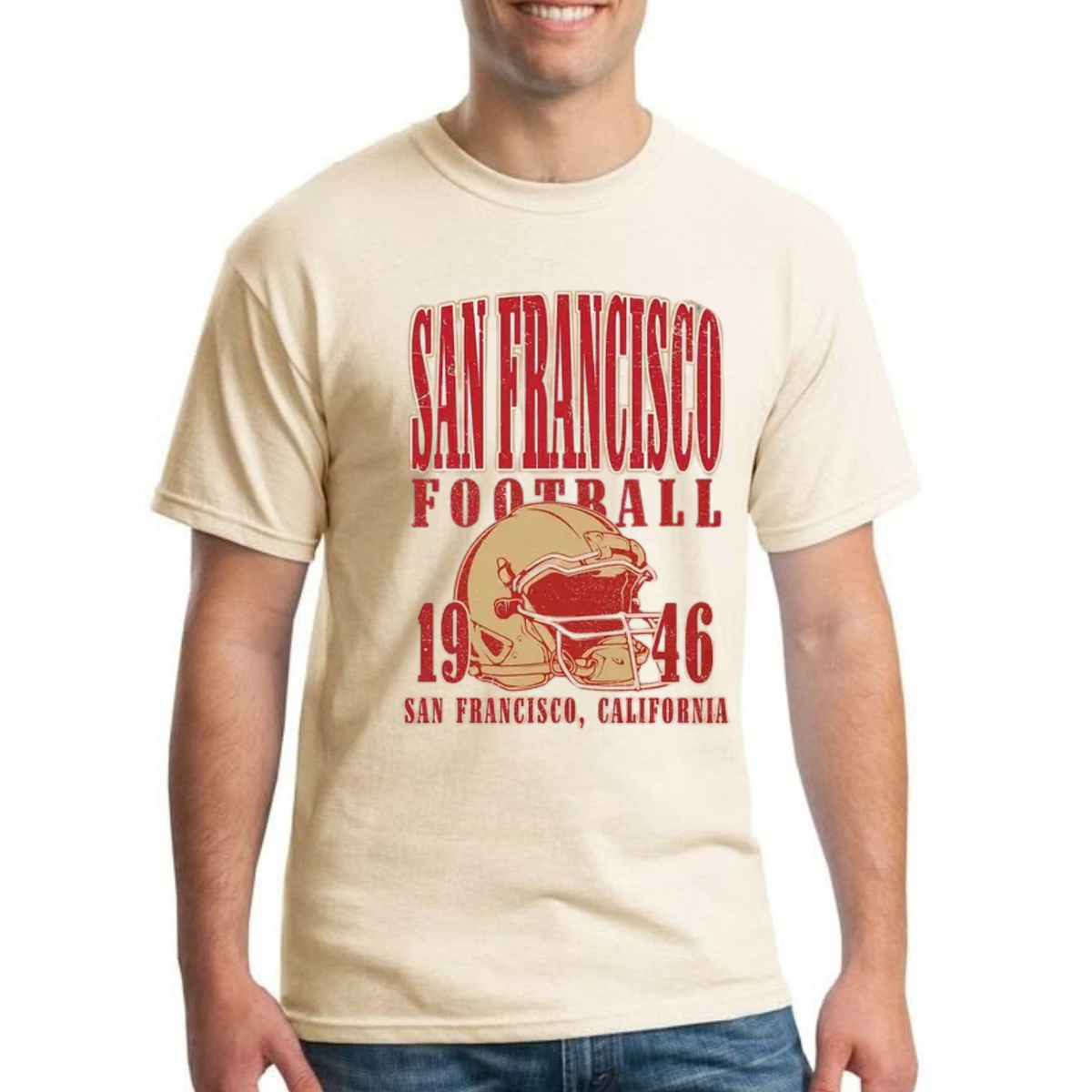 San Francisco Football 1946 Helmet Vintage T-Shirt