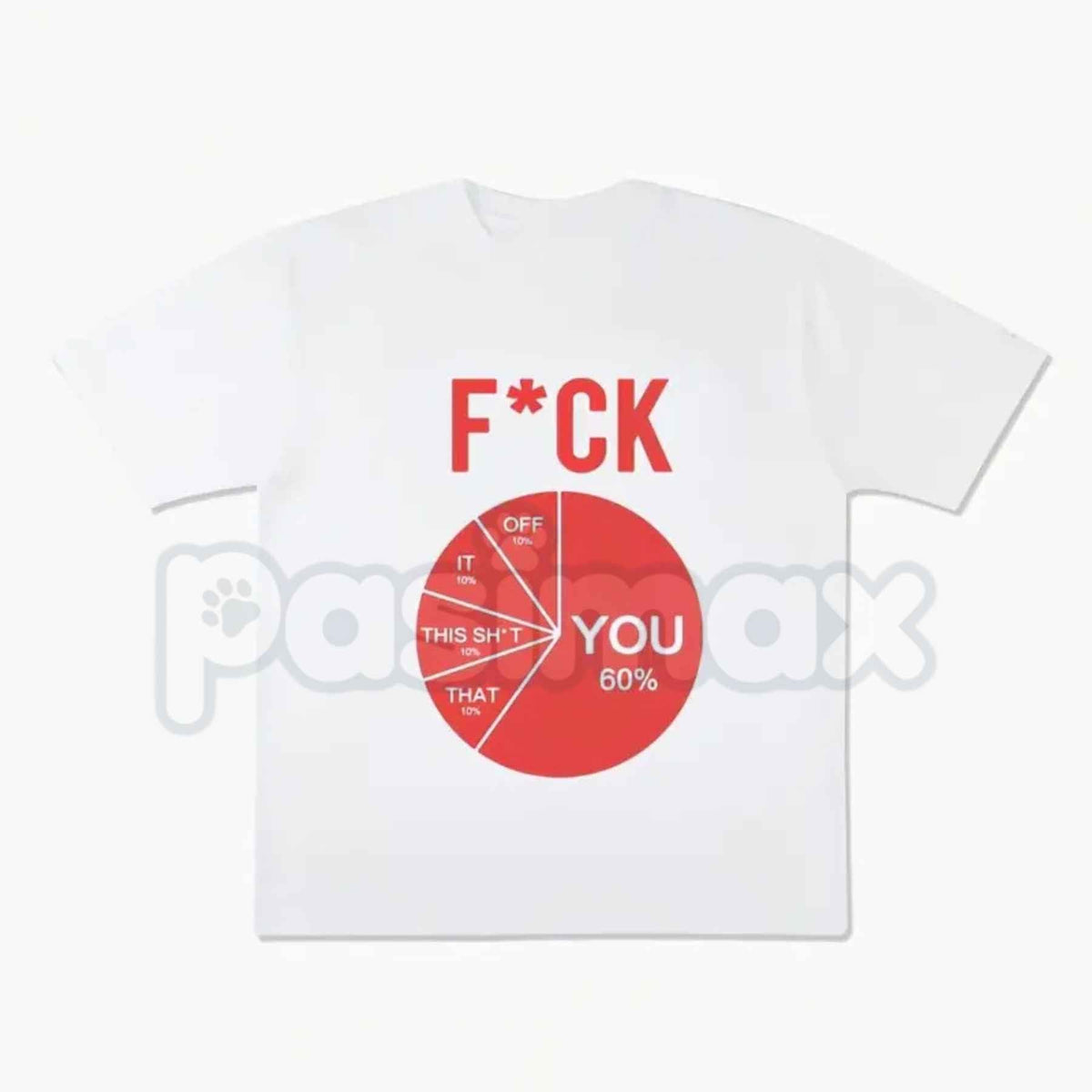 Funny Pie Chart T-Shirt โ Sarcastic Humor Diagram Unisex Cotton Graphic Tee