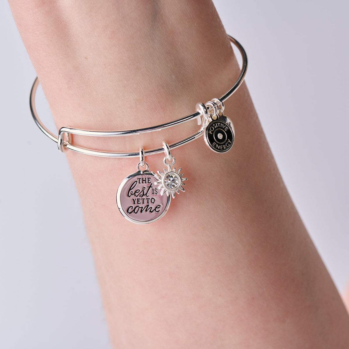 'The Best Is Yet To Come' Duo Charm Bangle
