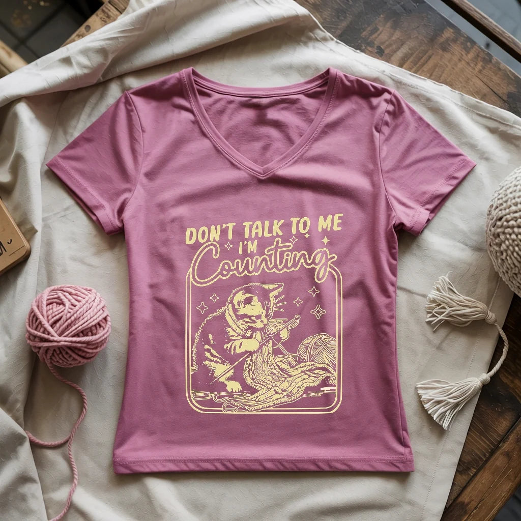 Shh, I'm Counting V-neck
