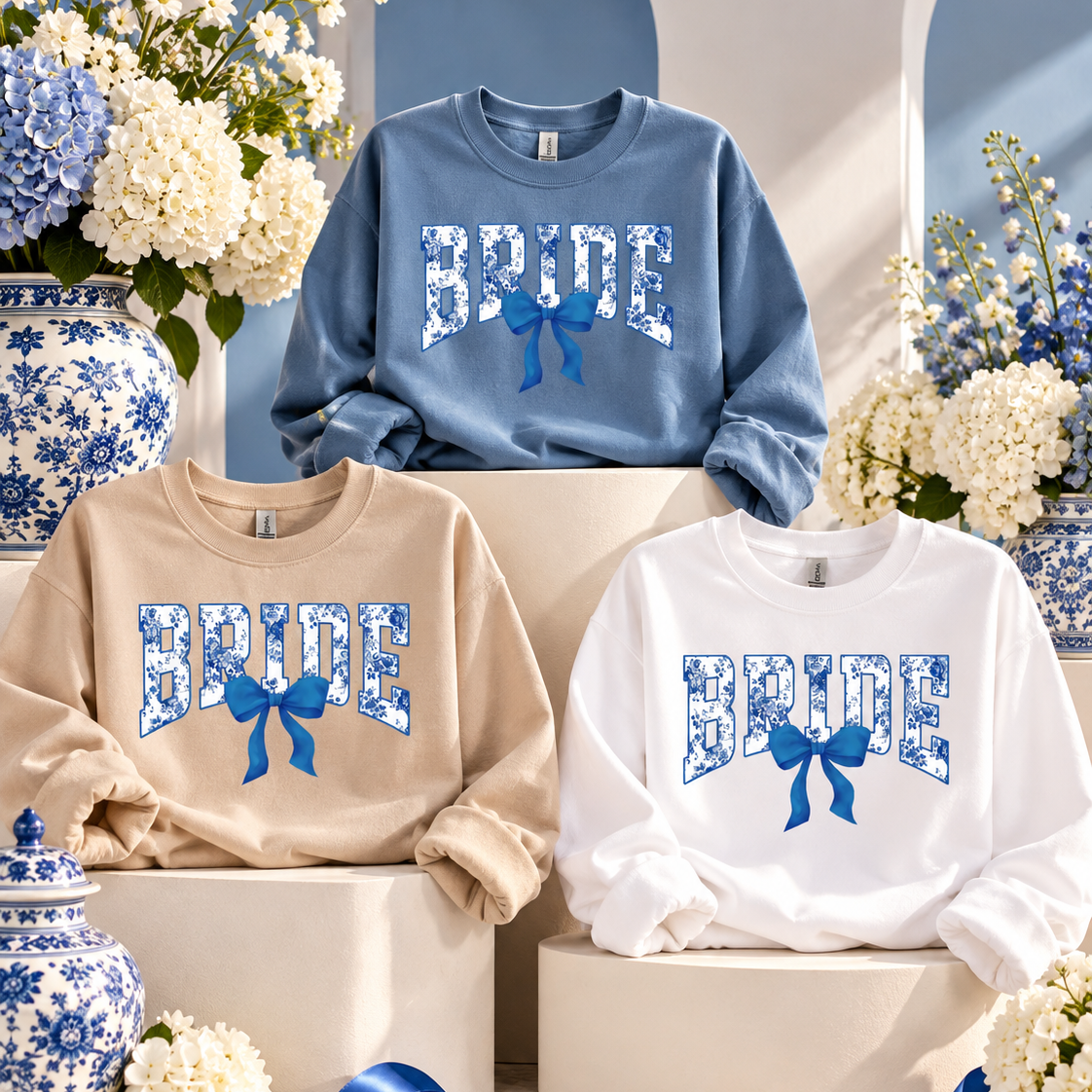 Floral BRIDE Tee or Sweatshirt