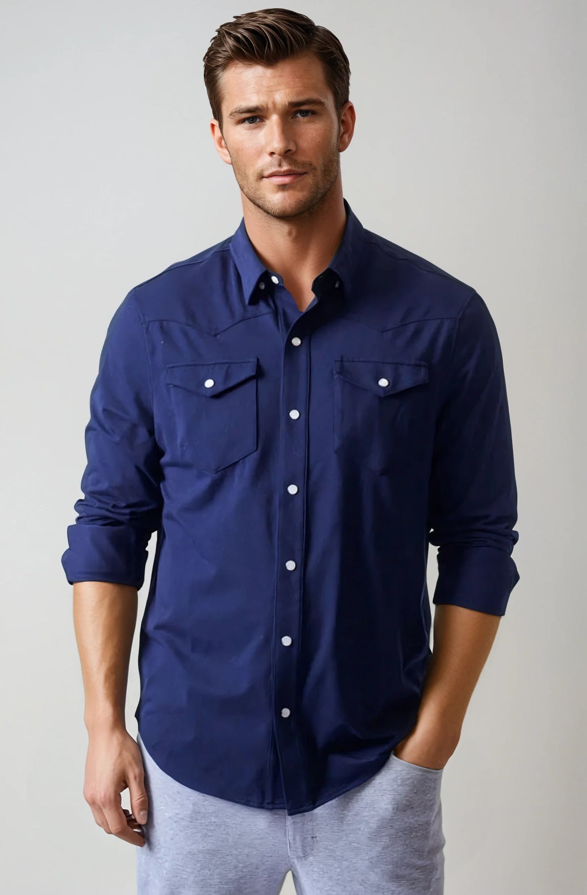 Buki’s Western Tech Shirt 2-Pack - Navy/White