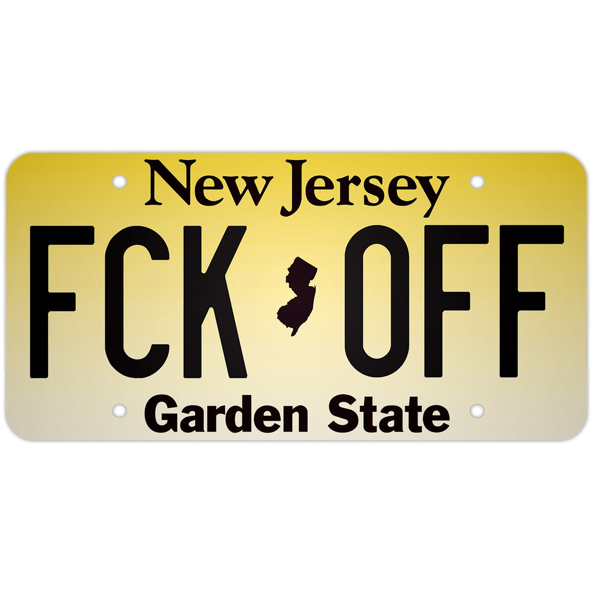 "FCK OFF" Decorative License Plate
